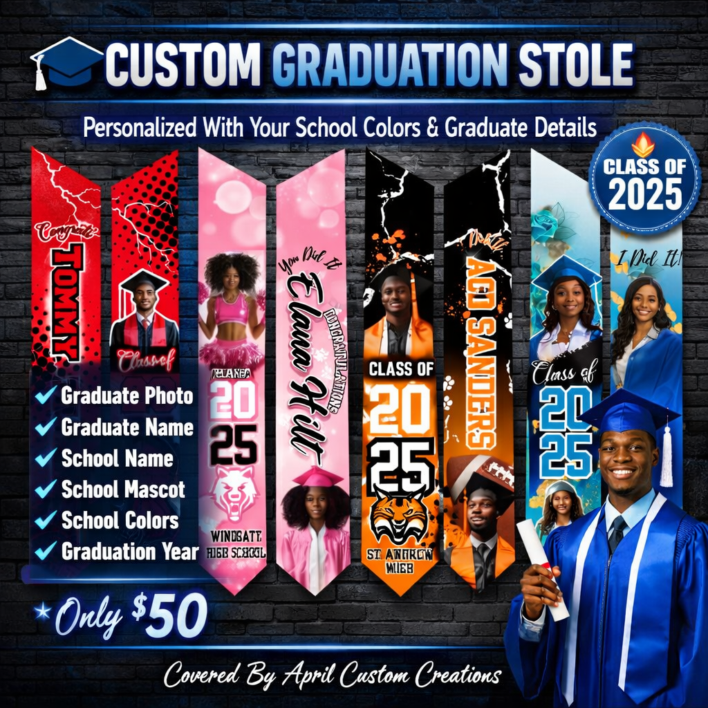 CUSTOM GRADUATION STOLE