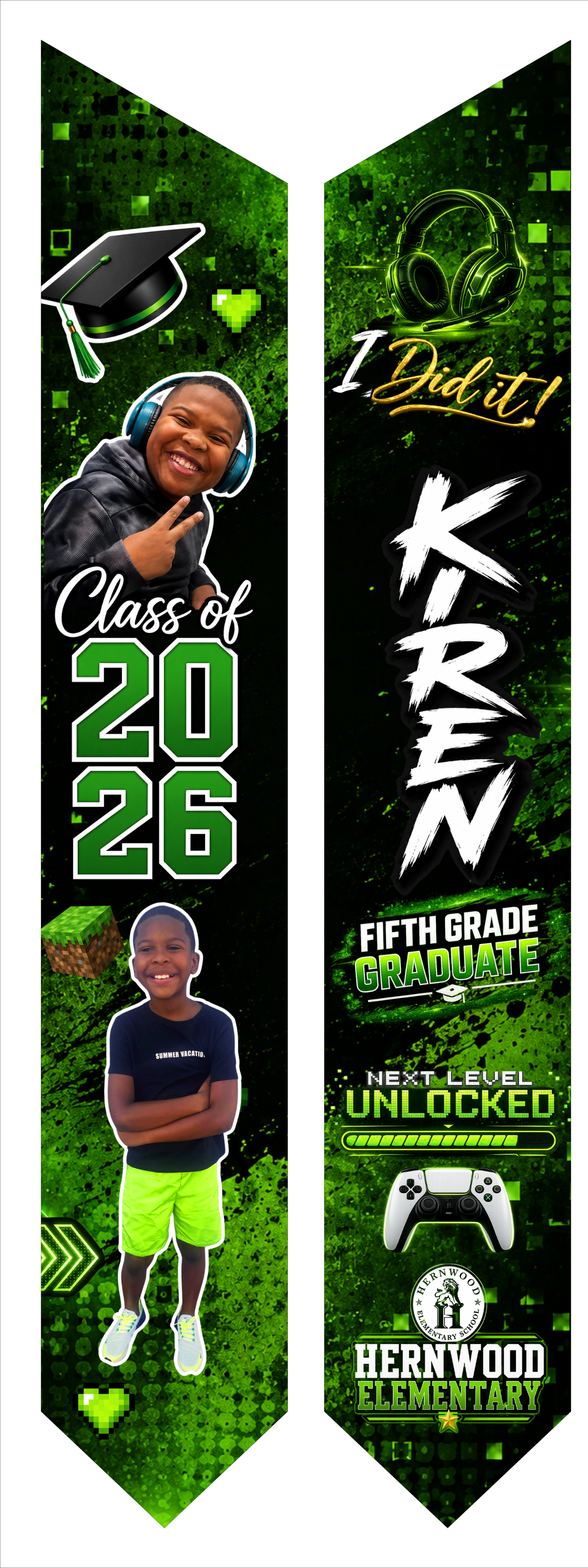 CUSTOM GRADUATION STOLE