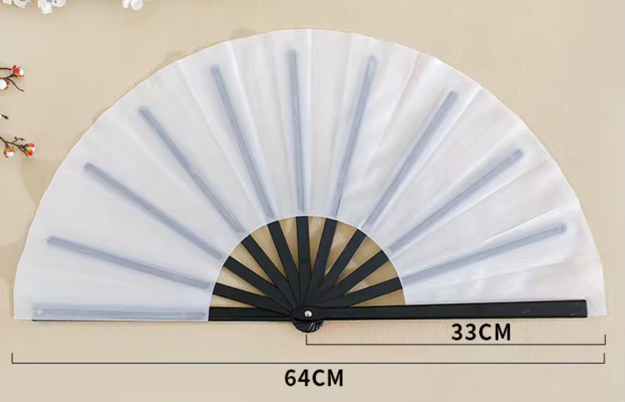 13-Inch Blank Clack Fans – Unassembled with Fabric and Pre-Taped  Handle| DIY Sublimation Fan Blanks