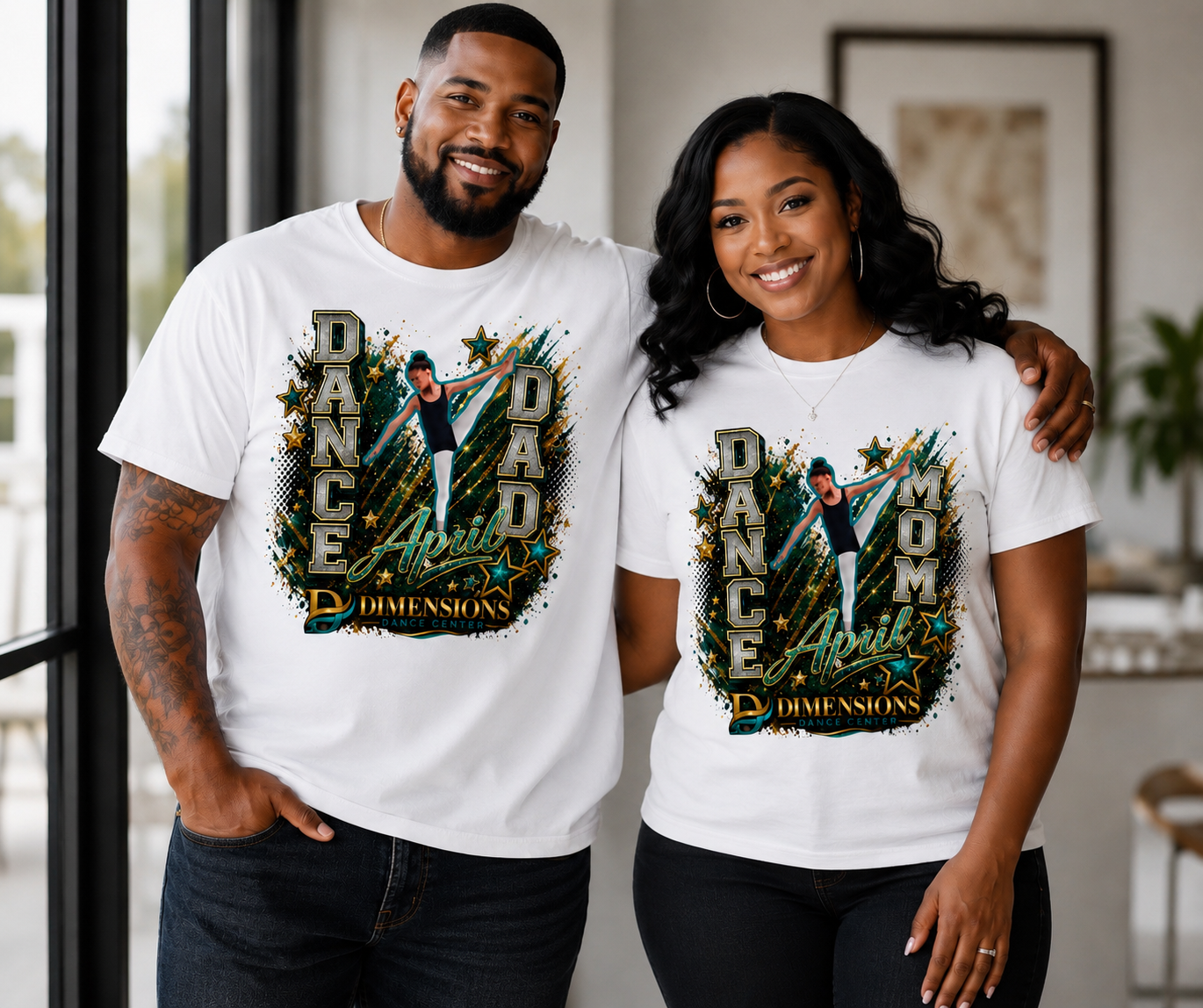 DIMENSIONS PERSONALIZED DANCE PRIDE SHIRTS