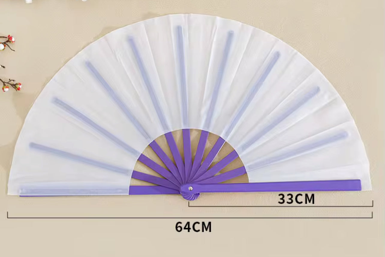 13-Inch Blank Clack Fans – Unassembled with Fabric and Pre-Taped  Handle| DIY Sublimation Fan Blanks