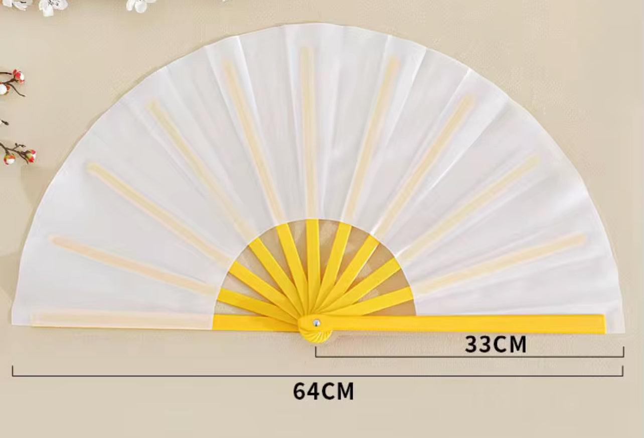 13-Inch Blank Clack Fans – Unassembled with Fabric and Pre-Taped  Handle| DIY Sublimation Fan Blanks