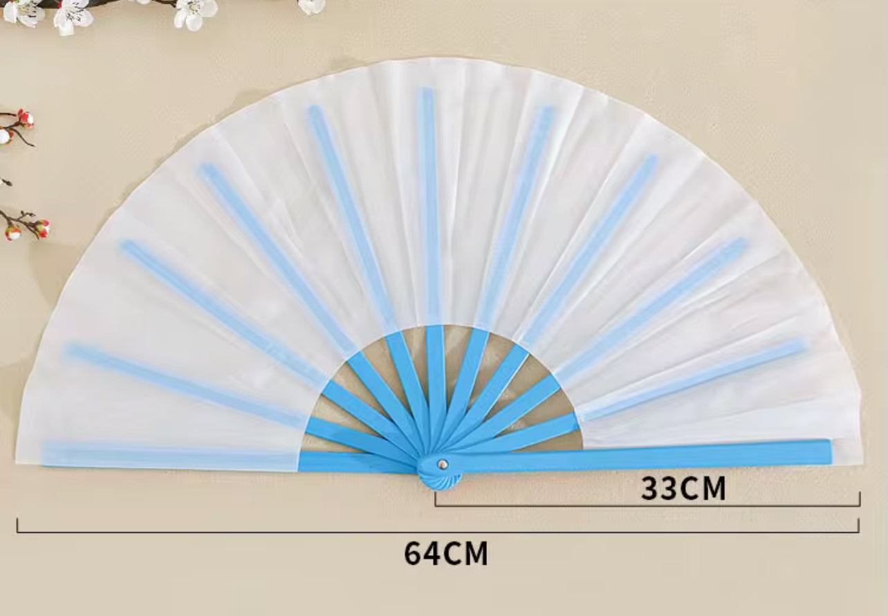 13-Inch Blank Clack Fans – Unassembled with Fabric and Pre-Taped  Handle| DIY Sublimation Fan Blanks