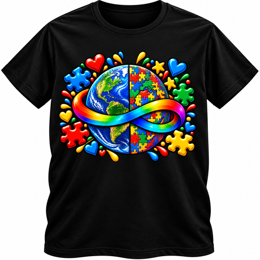 Autism Awareness Infinity T-Shirt – Celebrate Neurodiversity &amp; Inclusion