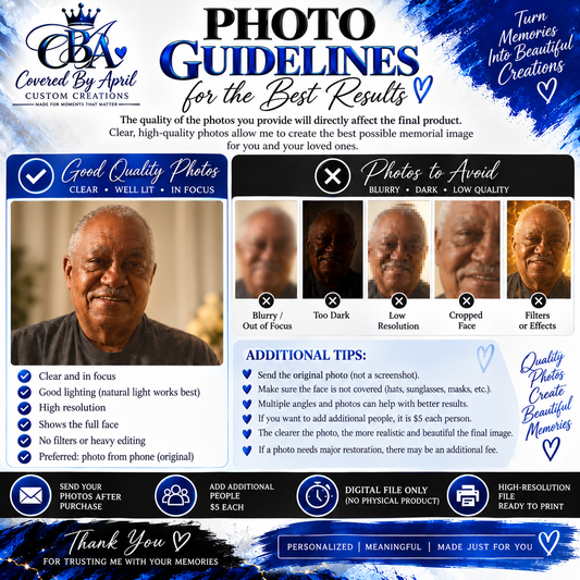 Custom Memorial Image Design